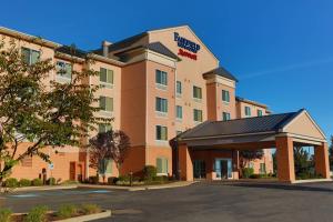 an image of a hotel with a parking lot at Fairfield Inn by Marriott Morgantown in Morgantown