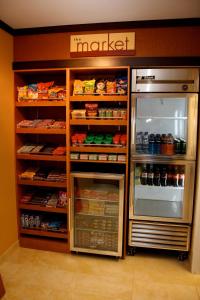 a large refrigerator with its door open in a store at Fairfield Inn by Marriott Morgantown in Morgantown