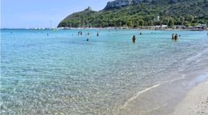 a group of people in the water at a beach at Fior di sole in Maracalagonis