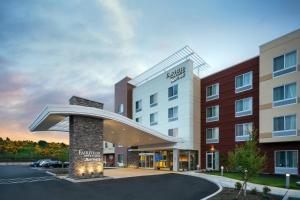 a rendering of the front of a hotel at Fairfield Inn & Suites by Marriott Tacoma DuPont in DuPont