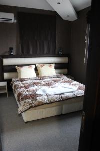 a bedroom with a large bed in a room at Guest House Veni in Blagoevgrad