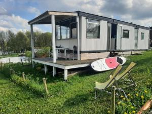 Zahrada ubytování Rozkoš beach mobilheim