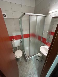 Kúpeľňa v ubytovaní Sobe Zimmer Frei