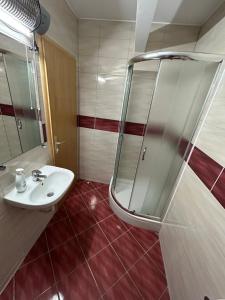 Kúpeľňa v ubytovaní Sobe Zimmer Frei