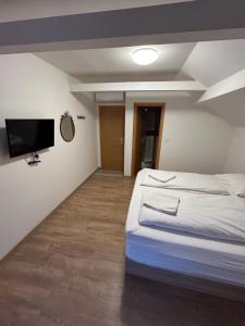Posteľ alebo postele v izbe v ubytovaní Sobe Zimmer Frei