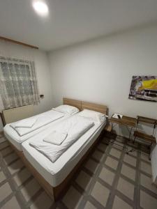 Posteľ alebo postele v izbe v ubytovaní Sobe Zimmer Frei