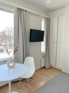 Μια τηλεόραση ή/και κέντρο ψυχαγωγίας στο Studio Apartment Station