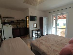 Postel nebo postele na pokoji v ubytování Slim apartman i sobe