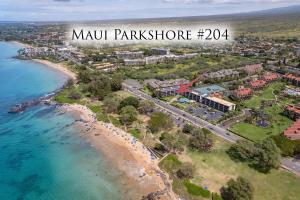 Bird's-eye view ng Maui Parkshore 204 condo