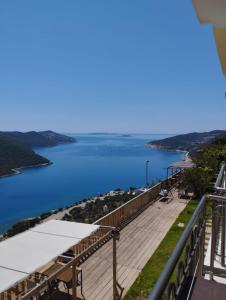a balcony with a view of a body of water at Kaş Şirinevler Apart in Kaş