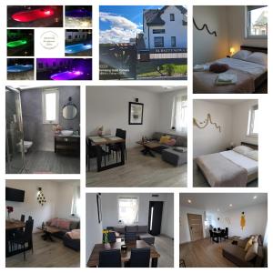 Postel nebo postele na pokoji v ubytování Apartamenty Bursztynowa Zatoka - Łeba - Nowęcin