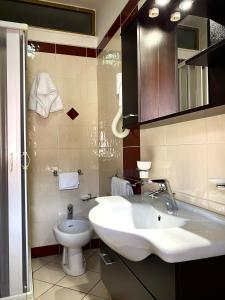 Koupelna v ubytování Hotel Vallisdea