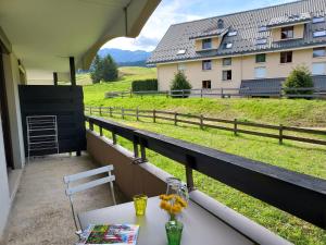 Balkón alebo terasa v ubytovaní Villard je t'aime - Résidence Les Tennis - 2 Appartements 2 pièces 5 p et 6 p