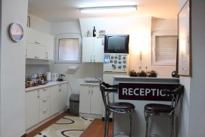 Kuchyň nebo kuchyňský kout v ubytování Hostel 42