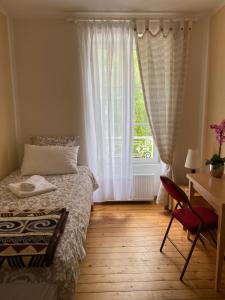 Posteľ alebo postele v izbe v ubytovaní VILLA LA VISTULE