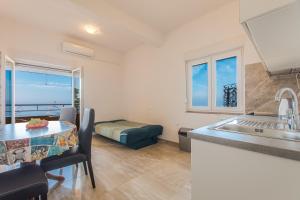 Kuchyňa alebo kuchynka v ubytovaní Studio apartments Zloic in Krvavica