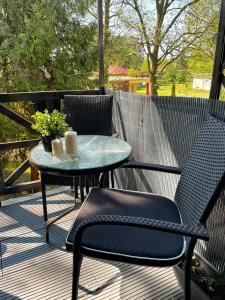 Balkón nebo terasa v ubytování Balaton Breeze Apartman