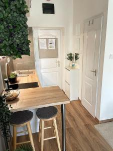 Kuchyň nebo kuchyňský kout v ubytování Balaton Breeze Apartman