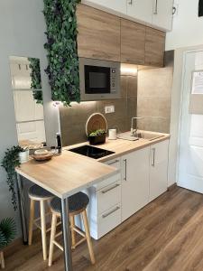 Kuchyň nebo kuchyňský kout v ubytování Balaton Breeze Apartman