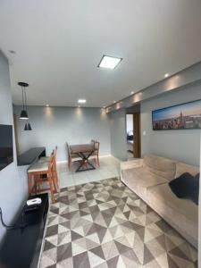 Ruang duduk di Apartmento Condominio Paradise Lake Dom Pedro