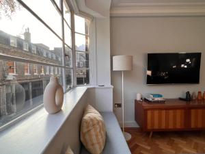 TV a/nebo společenská místnost v ubytování Fitzrovia / Bloomsbury / West End - Two Bed apt