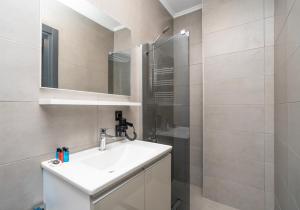 Koupelna v ubytování Center Suite