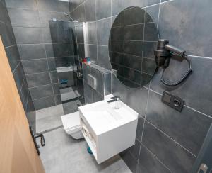 Koupelna v ubytování Center Suite