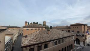 an aerial view of a city with buildings at Chez Papa Appartamenti - Chez Coco in Ravenna