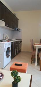 Kuchyň nebo kuchyňský kout v ubytování Apartamenti 204