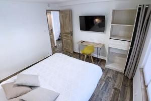 Posteľ alebo postele v izbe v ubytovaní Eco-Appart'hôtel Rouen - SLT