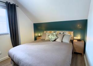 Posteľ alebo postele v izbe v ubytovaní Eco-Appart'hôtel Rouen - SLT