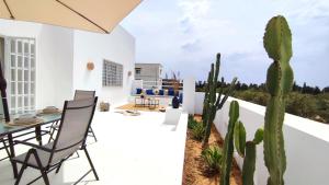 Uma varanda ou terraço em Villa Pupputia Hammamet M'rezga beach