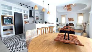 A cozinha ou kitchenette de Villa Pupputia Hammamet M'rezga beach