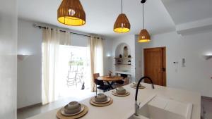 Uma área de estar em Villa Pupputia Hammamet M'rezga beach