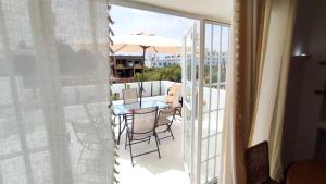 Uma varanda ou terraço em Villa Pupputia Hammamet M'rezga beach