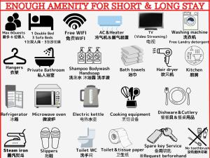 a black and white icon of the different symbols of theaugh agency for store at Best Shinjuku Modern Full-furnished Family size Apartment4 ONLY 2min to Shinjuku by Train in Tokyo