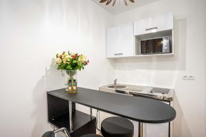 Kuchyňa alebo kuchynka v ubytovaní 147 - Urban Cosy Flat in Paris
