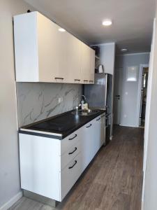 Kuchyň nebo kuchyňský kout v ubytování Apartments Ivančić