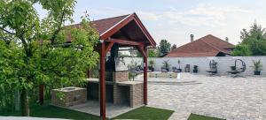 Vonkajšia záhrada v ubytovaní Siófok apartman