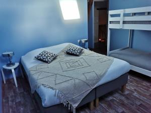 Giường trong phòng chung tại Gîte le "Pressoir" +21 ảnh