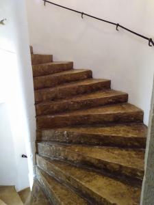a set of stairs in a house at Chateau de Balsac in Balsac