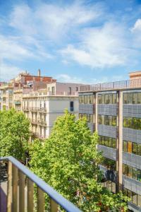 a view from a balcony of a building at Aspasios Diagonal Art in Barcelona