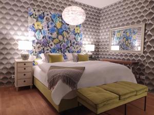 Postel nebo postele na pokoji v ubytování Fährhaus Meißen B&B