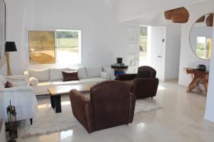 Uma área de estar em Villa a la montagne Hammamet