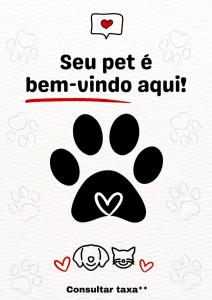 a paw print with the words sew pet and beam windoanu at Pousada Casa da Vovó - Sua casa pertinho da Praia in Aracaju