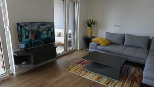TV a/nebo společenská místnost v ubytování Apartments Jozef