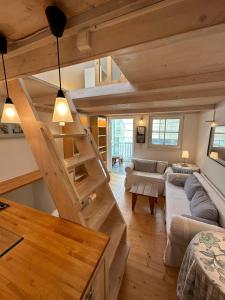 Postel nebo postele na pokoji v ubytování Haus am See