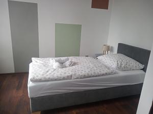 Voodi või voodid majutusasutuse Waldhof toas