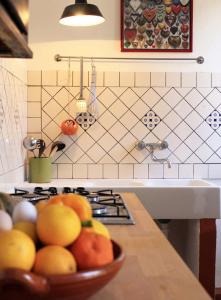 Dapur atau dapur kecil di Torrione Apartment