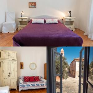 a bedroom with a bed and a window at Apartment Julietta in Rab